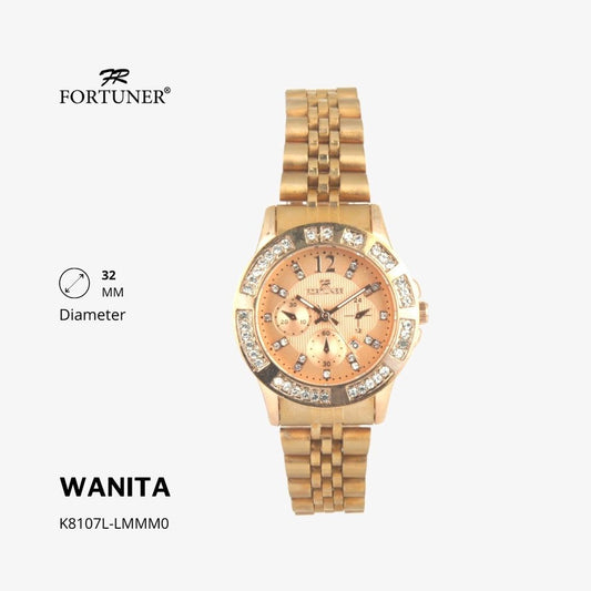 Fortuner Jam Tangan Wanita Analog Water Resist Rantai Ximena