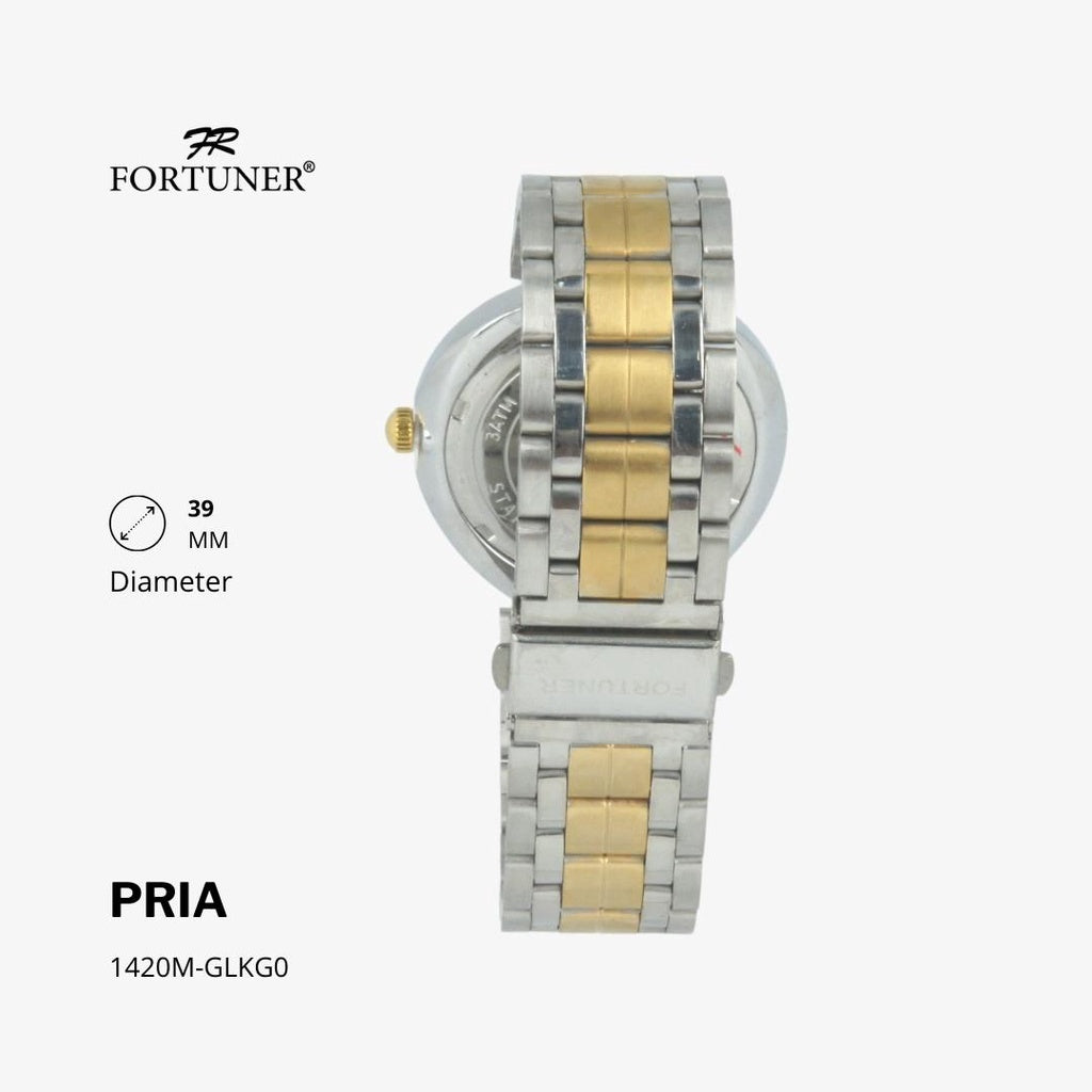 Fortuner Jam Tangan Analog Pria Rantai Water Resistant Gerald