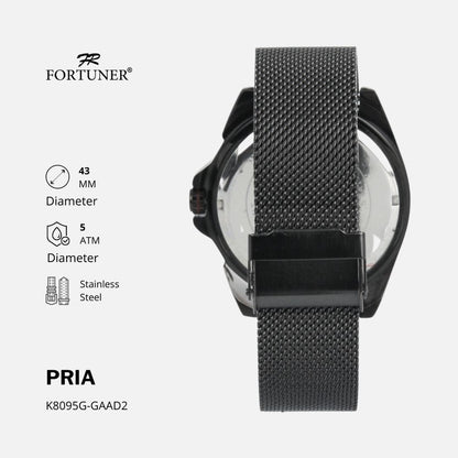 Fortuner Jam Tangan Pria Analog Water Resistant Milanese Bogdan