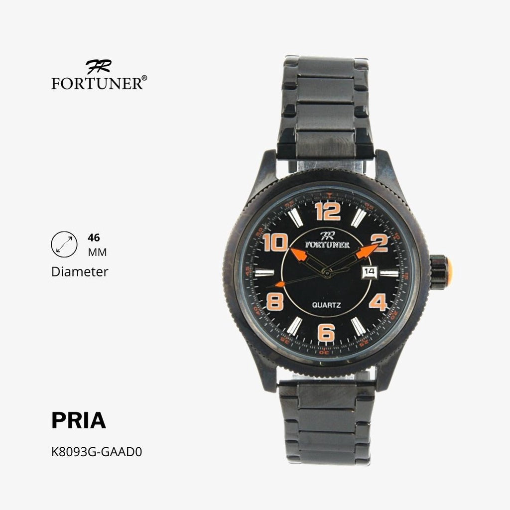 Fortuner Jam Tangan Analog Pria Water Resistant Rantai Haidar