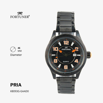 Fortuner Jam Tangan Analog Pria Water Resistant Rantai Haidar