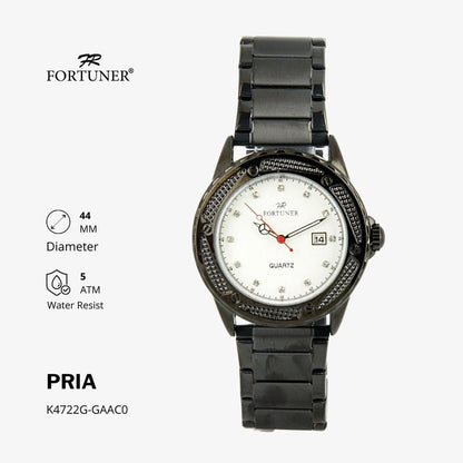 Fortuner Jam Tangan Analog Pria Water Resistant Rantai Husayn