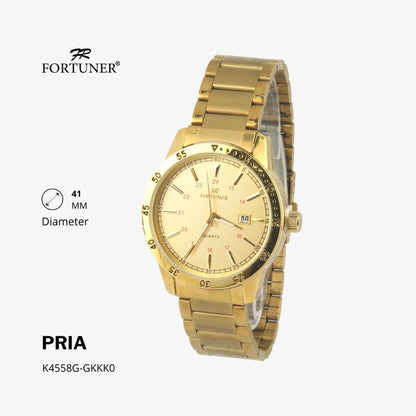 Fortuner Jam Tangan Analog Pria Water Resistant Helmuth