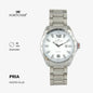 Fortuner Jam Tangan Fashion Pria Analog Water Resistant Rantai Stainless Silver  Hilton