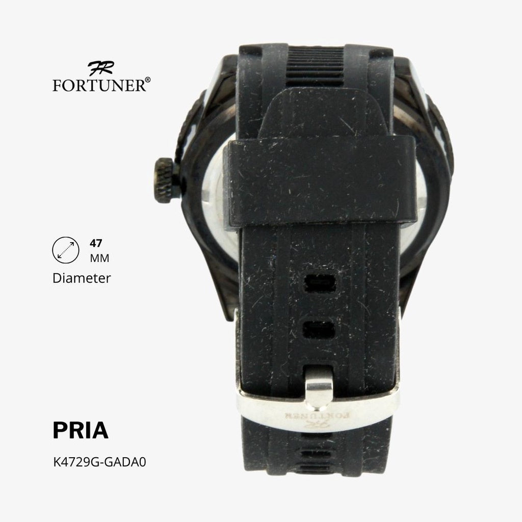 Fortuner Jam Tangan Analog Pria Water Resistant Rubber Haskel