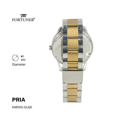 Fortuner Jam Tangan Analog Pria Water Resistant Rantai Halver