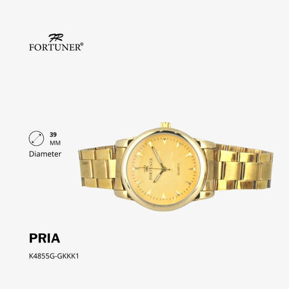 Fortuner Jam Tangan Analog Pria Water Resistant Rantai Halten