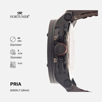 Fortuner Jam Tangan Analog Pria Chrono Water Resistant Ademar