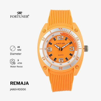 Fortuner Jam Tangan Remaja Analog Water Resist Rubber Abel