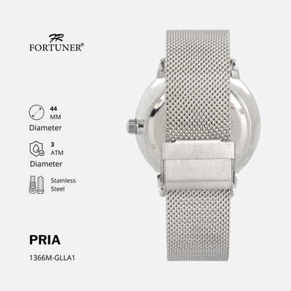 Fortuner Jam Tangan Pria Analog Water Resist Milanese Hisashi