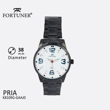 Fortuner Jam Tangan Analog Pria Water Resistant Rantai Dilbert