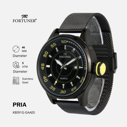 Fortuner Jam Tangan Pria Analog Sport Water Resistant Milanese Andric