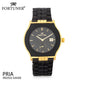 Fortuner Jam Tangan Pria Analog Black Gold Water Resistant Arnet