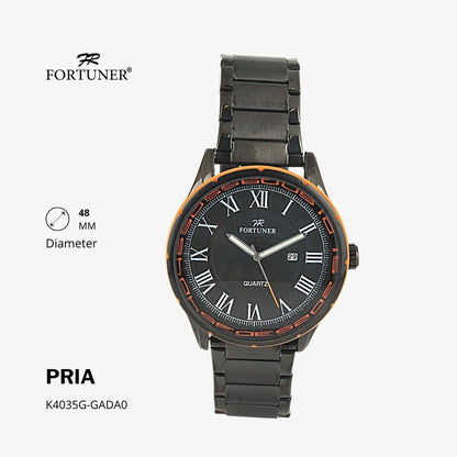 Fortuner Jam Tangan Analog Pria Water Resistant Hutchinson