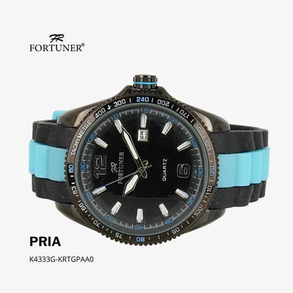 Fortuner Jam Tangan Analog Pria Water Resistant Rubber Wynstan