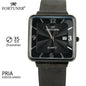 Fortuner Jam Tangan Analog Pria Black Water Resistant Bardolf