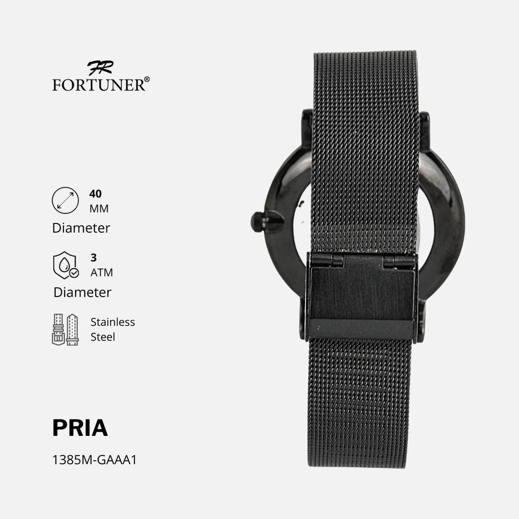 Fortuner Jam Tangan Pria Analog Water Resist Milanese Minoru