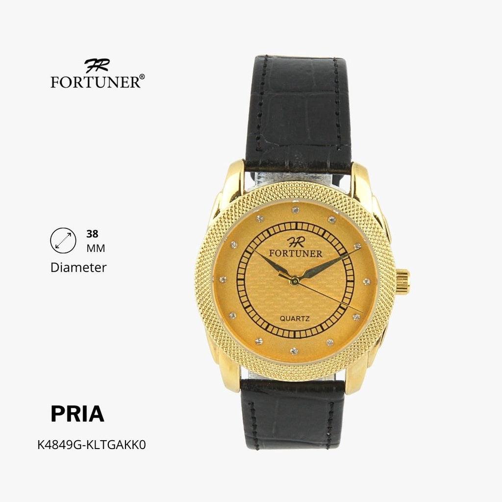 Fortuner Jam Tangan Pria Analog Water Resist Kulit Hamelin