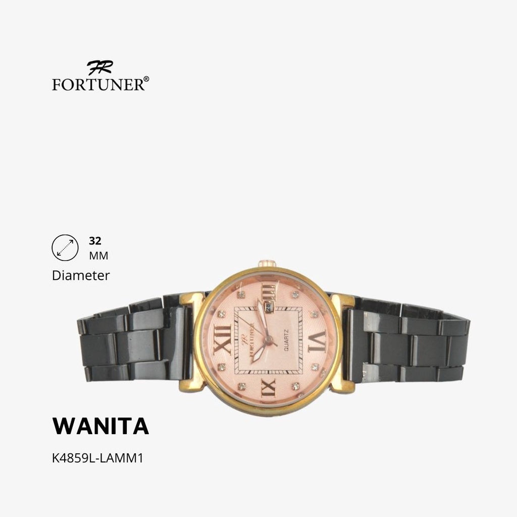 Fortuner Jam Tangan Analog Wanita Water Resistant Rantai Yamuna