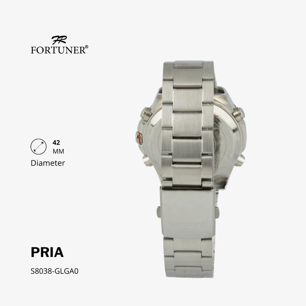 Fortuner Jam Tangan Digital Analog Pria Water Resistant  Mervin