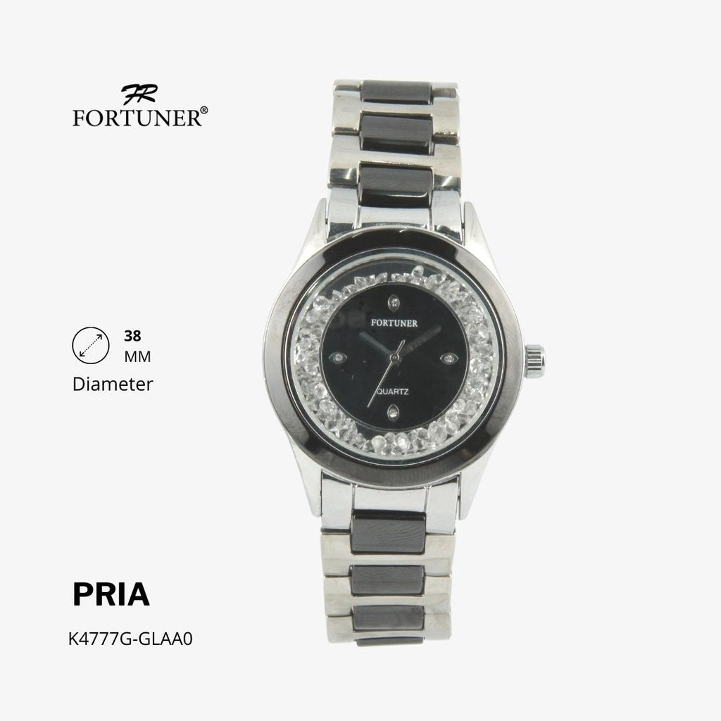 Fortuner Jam Tangan Pria Analog Gold Silver Water Resistant Harrisson