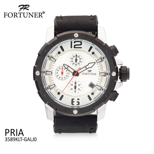 Fortuner Jam Tangan Analog Pria Chrono Water Resistant Adom