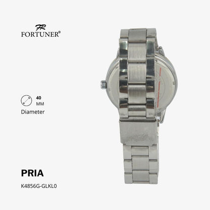Fortuner Jam Tangan Fashion Classic Analog Pria Water Resistant Rantai Hyrum