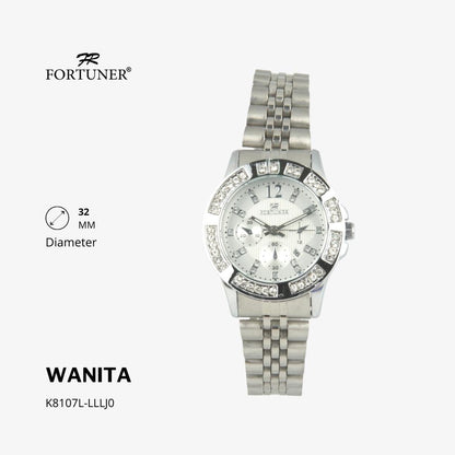 Fortuner Jam Tangan Wanita Analog Water Resist Rantai Ximena