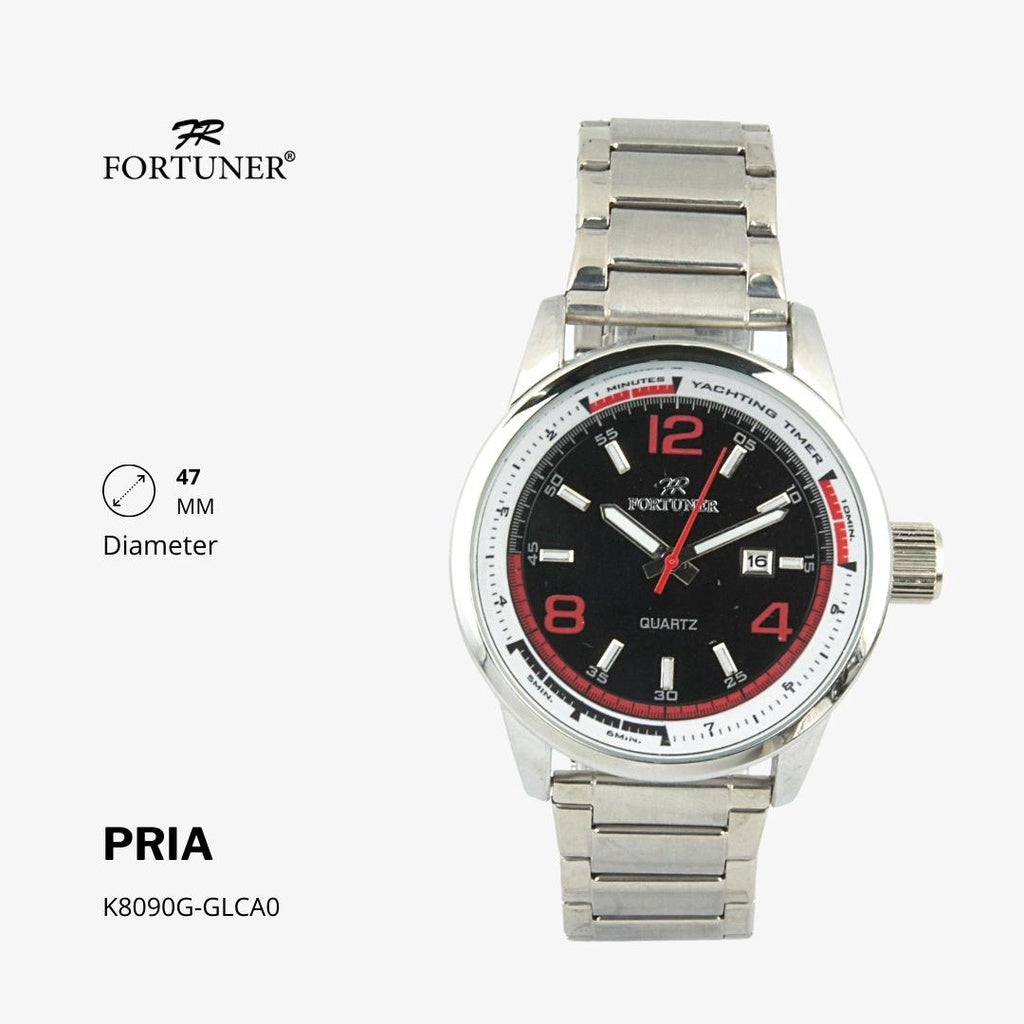 Fortuner Jam Tangan Analog Pria Water Resistant Rantai Hartleigh