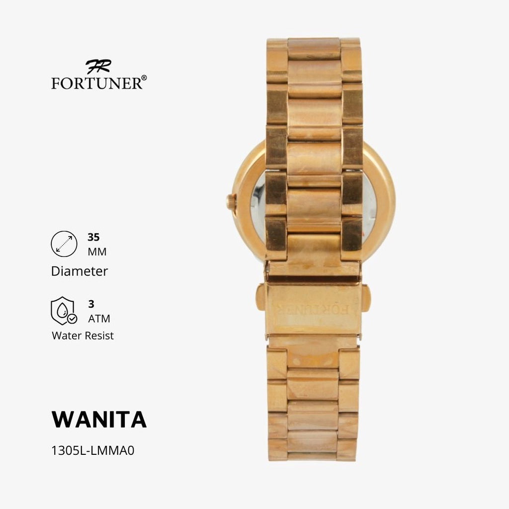 Fortuner Jam Tangan Analog Wanita Water Resistant Yokheved