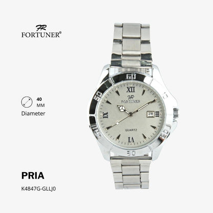 Fortuner Jam Tangan Fashion Analog Pria Water Resistant Rantai Hansel