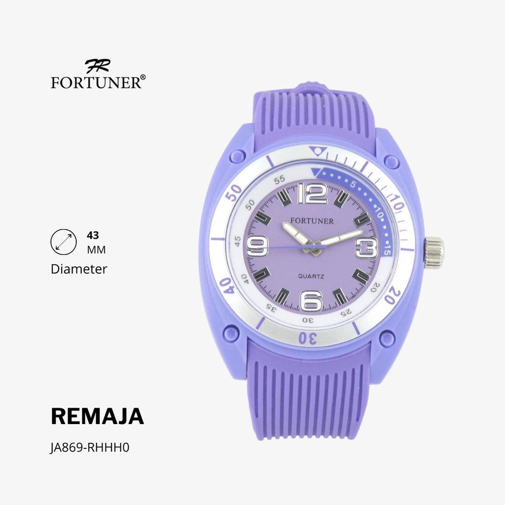 Fortuner Jam Tangan Remaja Analog Water Resist Rubber Abel