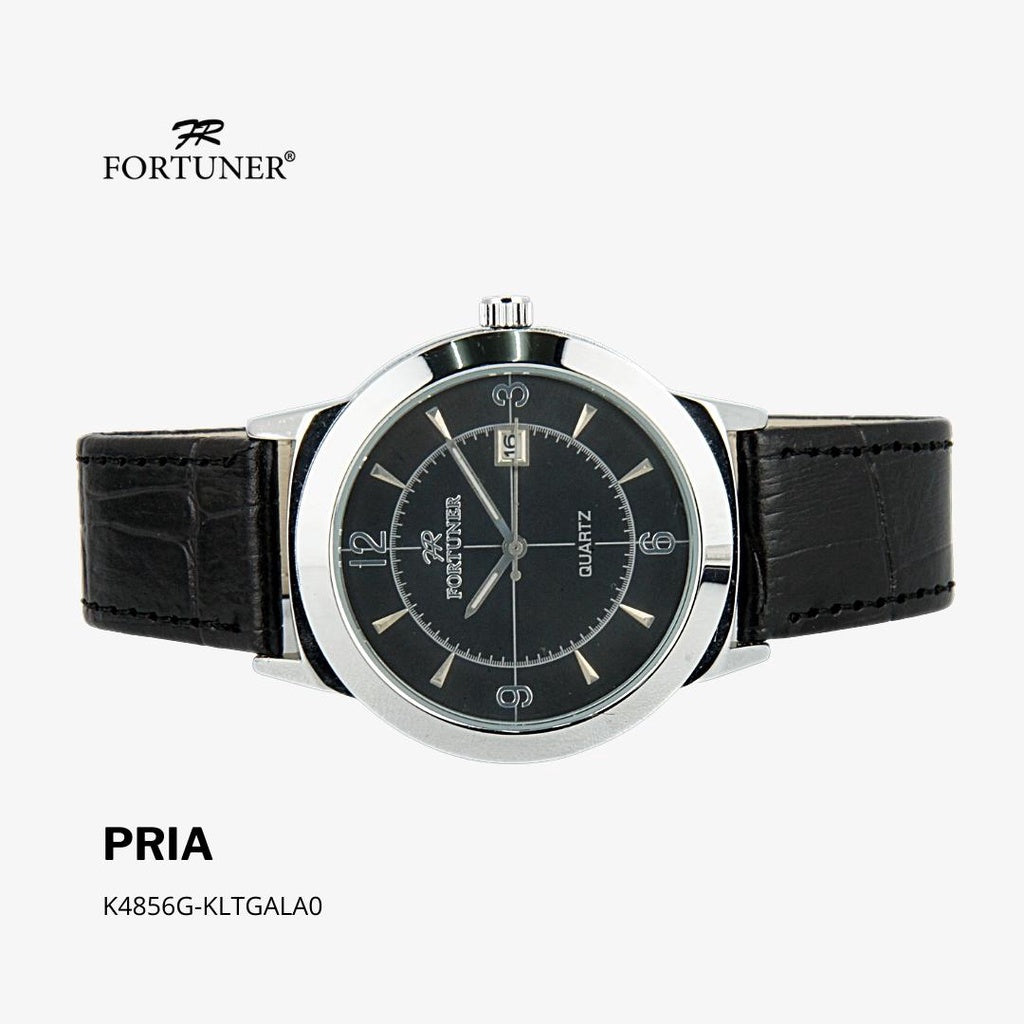 Fortuner Jam Tangan Analog Klassik Pria Kulit Water Resistant Arlo