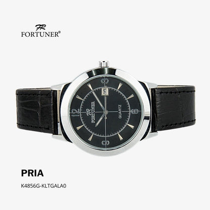 Fortuner Jam Tangan Analog Klassik Pria Kulit Water Resistant Arlo