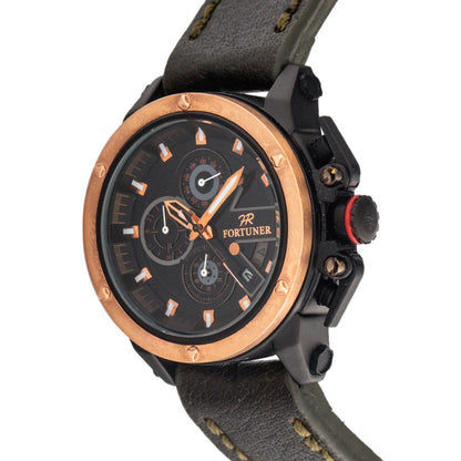 Fortuner Jam Tangan Analog Pria Chrono Water Resistant Auberon