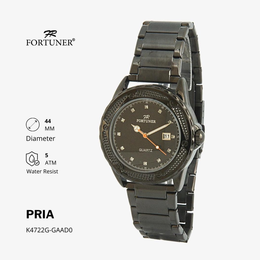 Fortuner Jam Tangan Analog Pria Water Resistant Rantai Husayn