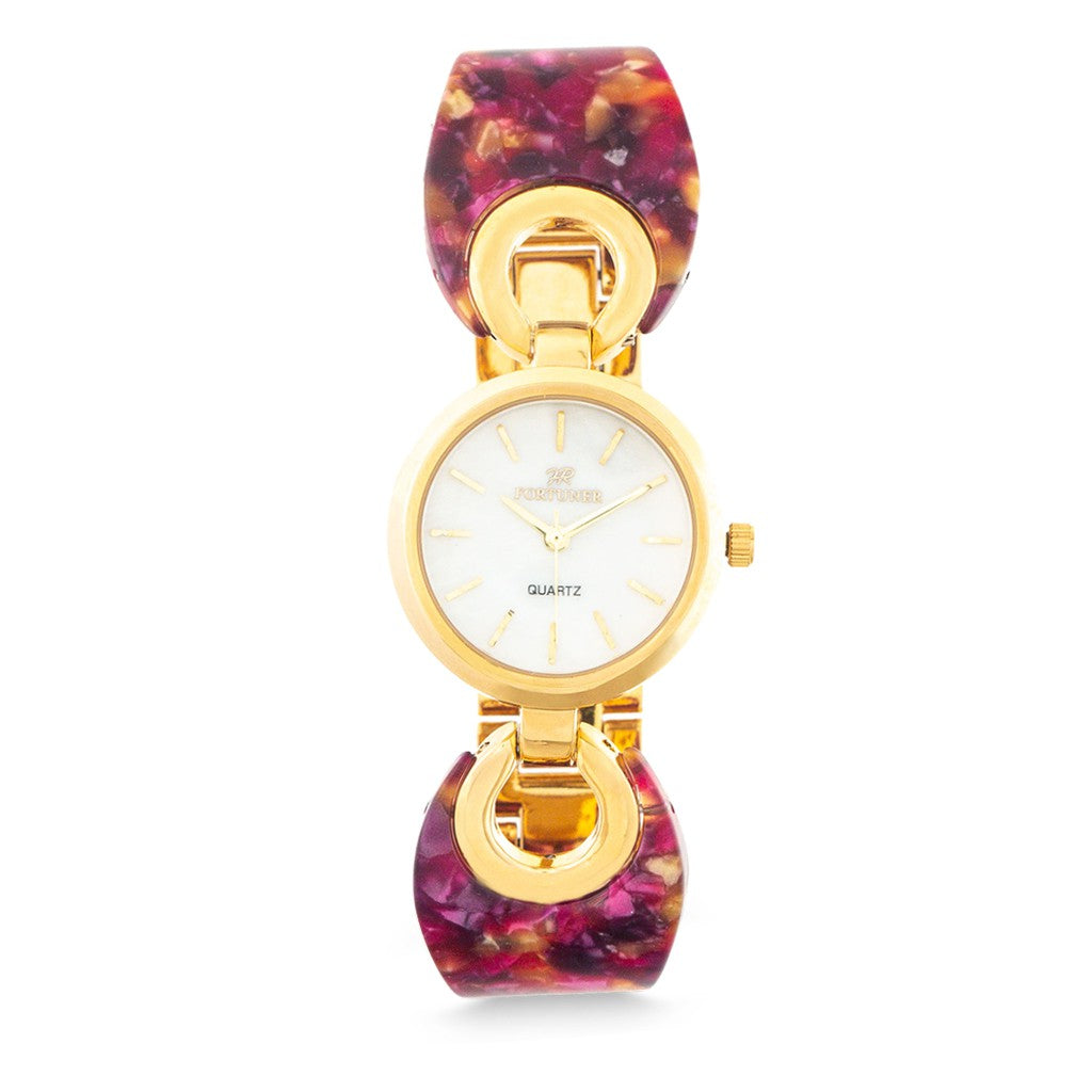 Fortuner Jam Tangan Analog Wanita Gold Water Resist Bahaar