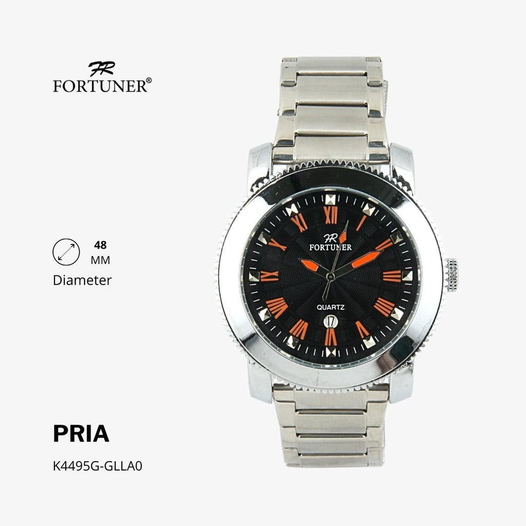 Fortuner Jam Tangan Analog Pria Water Resistant Rantai Haakon