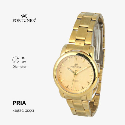 Fortuner Jam Tangan Analog Pria Water Resistant Rantai Halten