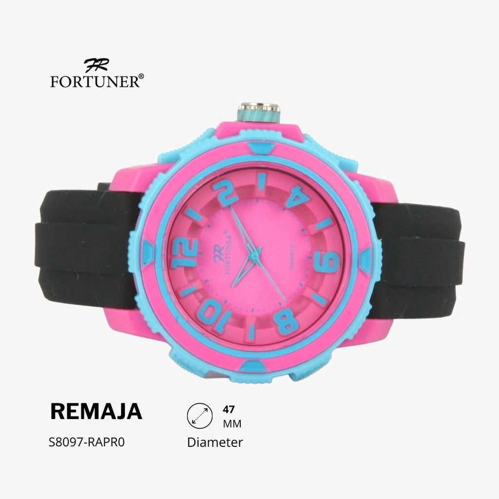 Fortuner Jam Tangan Analog Remaja Sport Water Resist Rubber Hirsch