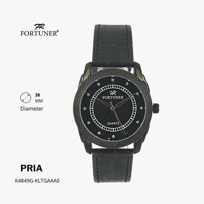 Fortuner Jam Tangan Pria Analog Water Resist Kulit Hamelin