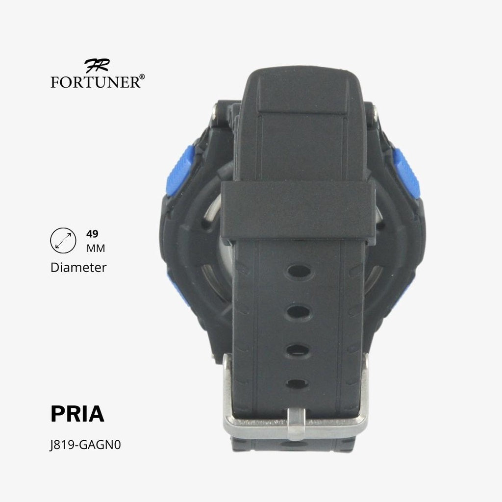 Fortuner Jam Tangan Pria Digital Hitam Water Resistant Alexander