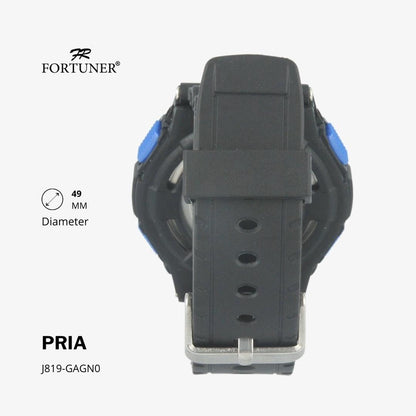 Fortuner Jam Tangan Pria Digital Hitam Water Resistant Alexander