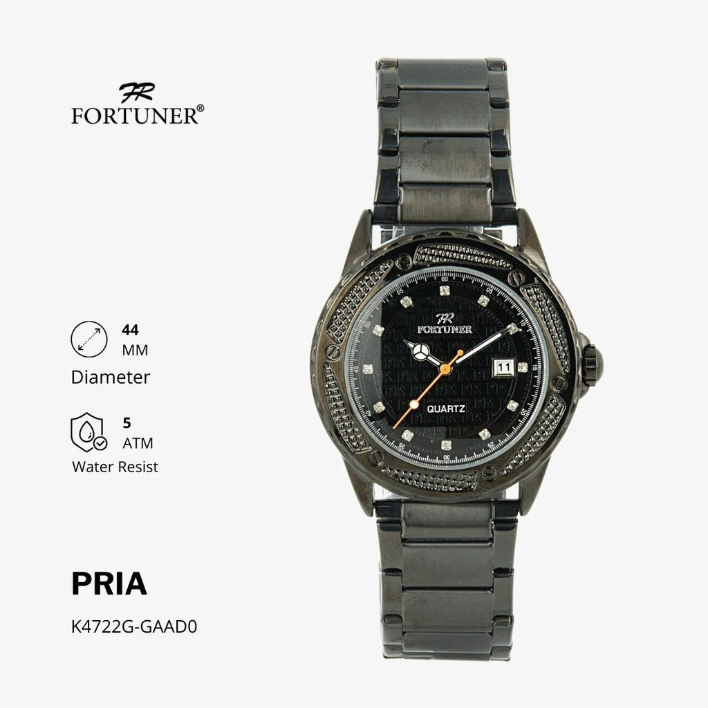 Fortuner Jam Tangan Analog Pria Water Resistant Rantai Husayn