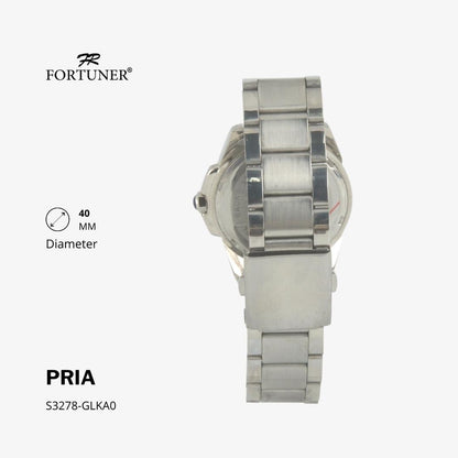 Fortuner Jam Tangan Analog Pria Water Resistant Rantai Halstead