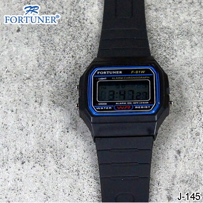 Fortuner J-145 Digital Original Jam Tangan Wanita Rubber Arloji Cewek