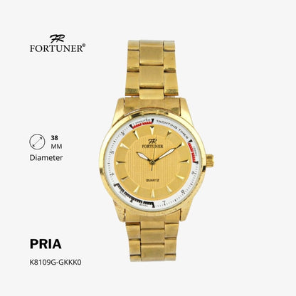 Fortuner Jam Tangan Analog Pria Water Resistant Rantai Halsy