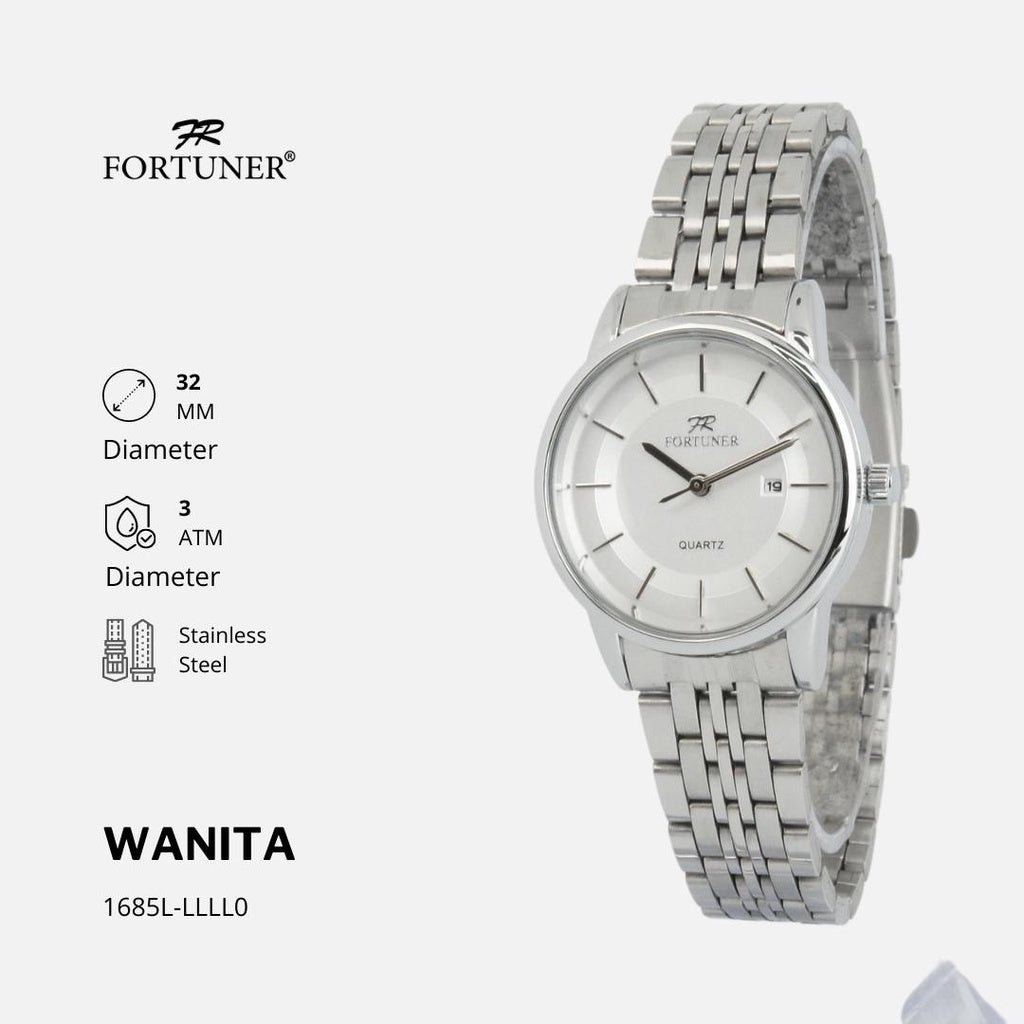 Fortuner Jam Tangan Analog Wanita Water Resistant Calandra