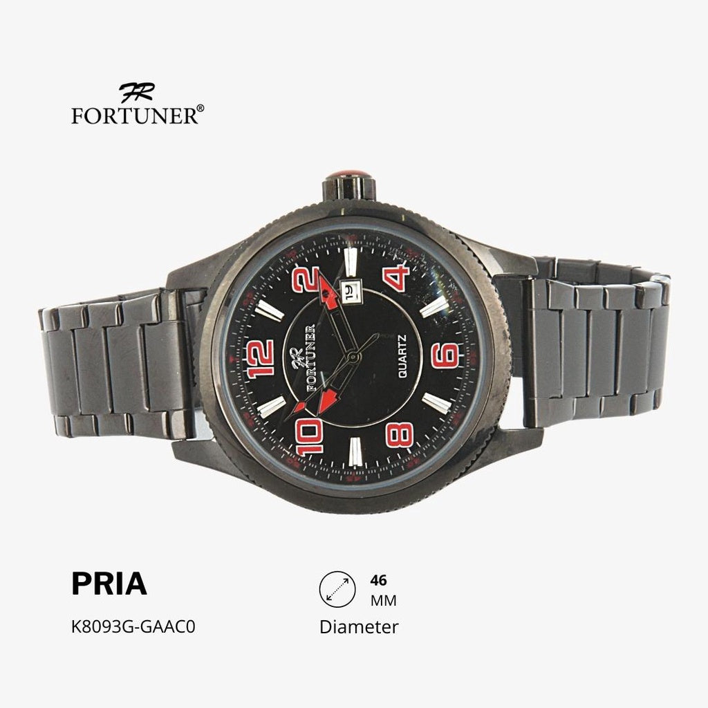 Fortuner Jam Tangan Analog Pria Water Resistant Rantai Haidar