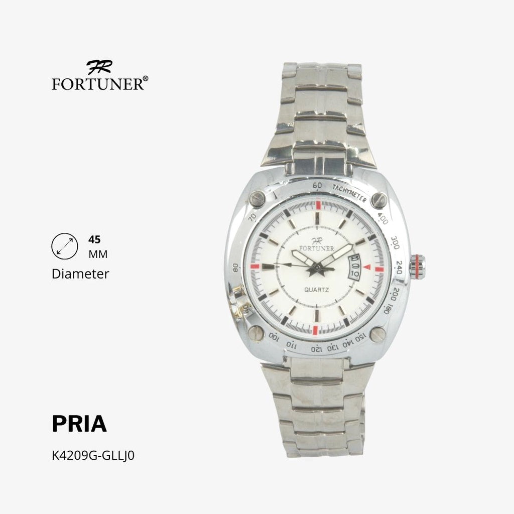 Fortuner Jam Tangan Fashion Pria Analog Water Resistant Rantai Stainless Deluxe Series Heywood